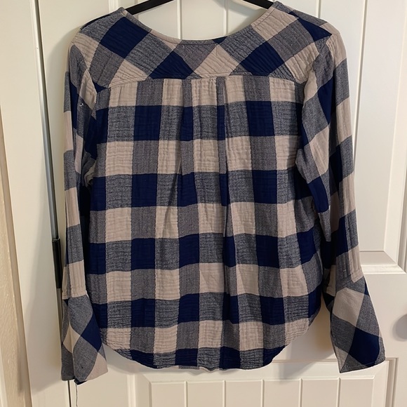 Checkered sweater top- Cloth & Stone - Picture 2 of 6
